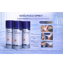 Soğutucu Sprey 400 Ml 4 Adet Sporcu Soğuk Kompres Spreyi