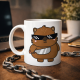 Cool Ayıcık Tasarımlı Porselen Kupa MODEL 84 – Eğlenceli, Karizmatik ve Dikkat Çekici Kahve Kupası