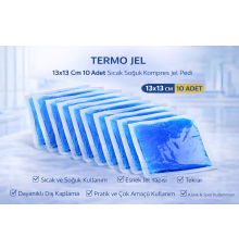 Termo Jel 13x13 Cm 10 Adet Sıcak Soğuk Kompres Jel Pedi
