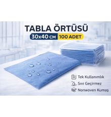 Tabla Örtüsü 30x40 Cm 100 Adet Tek Kullanımlık Sıvı Geçirmez Nonwoven Örtü