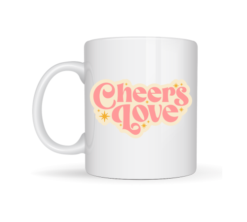 Cheers Love Kupa – Model 31 - Sevimli Tasarım, Sıcacık Kahve Keyfi - Özel Tasarım Porselen Kupa