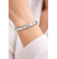 Kişiye Özel U Harfli Çelik Bileklik – Paslanmaz Çelik, Zarif Bilekliği, Ayarlanabilir Harf Bileklik