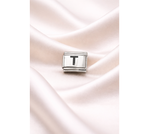 Nomination Uyumlu T Harfli Charm | Paslanmaz Çelik Harf Charm | Kişiye Özel Bileklik Aksesuarı