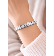 Kişiye Özel Ş Harfli Çelik Bileklik – İtalyan Charm Bilezik, Ayarlanabilir Zarif Tasarım