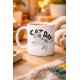 Cat Day Kedi Desenli Porselen Kupa MODEL 67 – Sevimli Kedi Figürlü, Günlük Kullanıma Uygun, Kahve & Çay Kupası