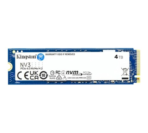 4 TB KINGSTON NV3 M.2 NVME PCIE GEN4 6000/4000MBS SNV3S/4000G