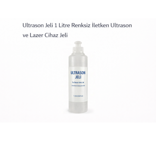 Ultrason Jeli 1 Litre Renksiz İletken Ultrason ve Lazer Cihaz Jeli 1 ADET