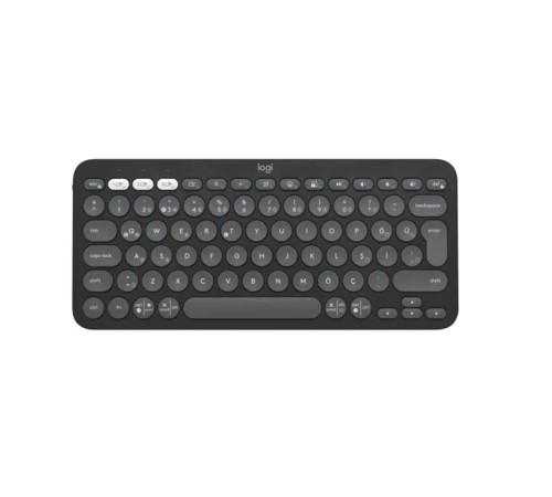 LOGITECH K380S PEBBLE KEYS 2 ÇOKLU CİHAZ ÖZELLİKLİ BLUETOOTH TÜRKÇE Q KLAVYE GRİ 920-011859