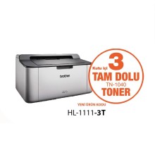 BROTHER HL-1111-3T MONO LAZER YAZICI (3 TAM DOLU TONER)