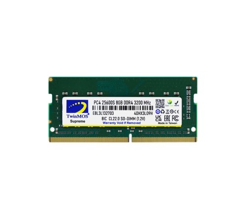 8 GB DDR4 3200MHZ TWINMOS NB MDD48GB3200N