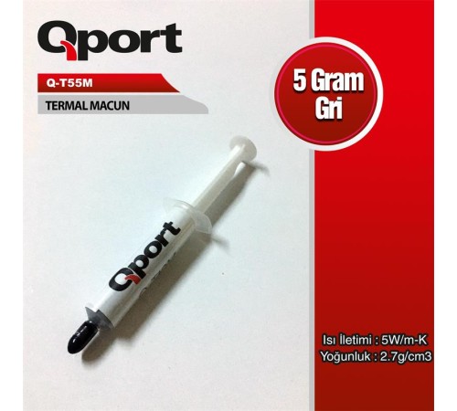 QPORT Q-T55M 5 GRAM 5W/M-K 2.7/CM3 TERMAL MACUN