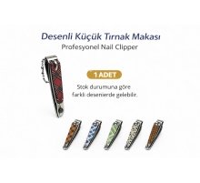 Profesyonel Küçük Tırnak Makası Desenli Nail Clipper 1 Adet