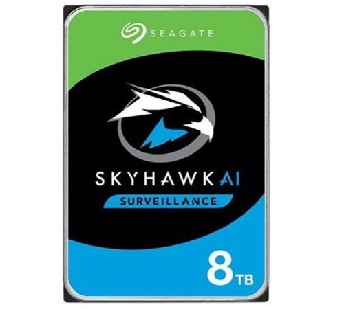 8 TB SEAGATE 3.5 SKYHAWK AI SATA 7200RPM 256MB 7/24 GUVENLIK ST8000VE001 (5 YIL RESMI DIST GARANTILI)