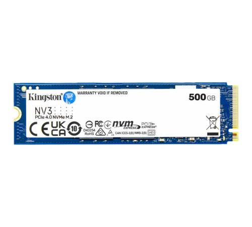 500 GB KINGSTON NV3 M.2 NVME PCIE GEN4 5000/3000MBS SNV3S/500G