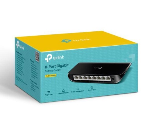 TP-LINK TL-SG1008D 8 PORT GIGABIT PLASTİK KASA SWITCH