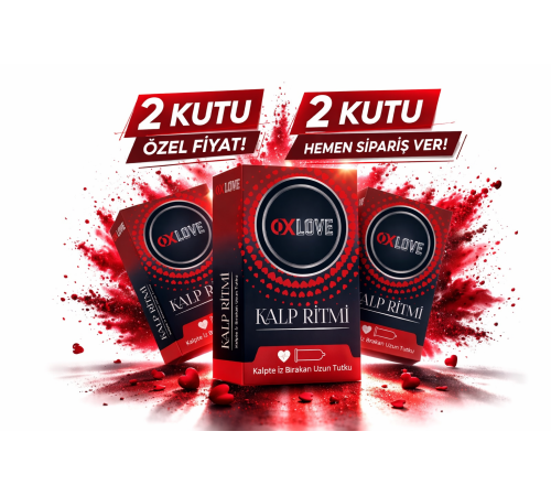 OXLove Kalp Ritmi Prezervatif 10’lu 2 Kutu Toplam 20 Adet – Uzun Süreli Güvenli Koruma