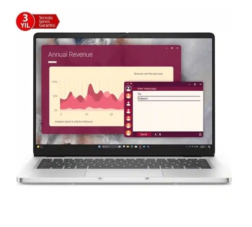 DELL NB PRO 14 ULTRA7 255U 32GB 512SSD DOS BTO108_PC14250_U (3 YIL YERİNDE GARANTİ)