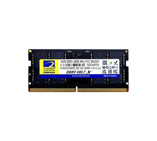 16 GB DDR5 4800MHZ TWINMOS NB TMD516GB4800S40