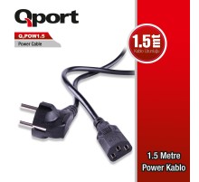 QPORT Q-POW1.5 1.5M PC POWER KABLOSU