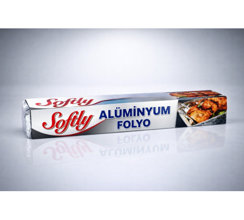 Softy Alüminyum Folyo 3,5 Metre Mutfak Folyosu Isıya Dayanıklı Gıda Saklama ve Fırın Folyosu 2 Adet
