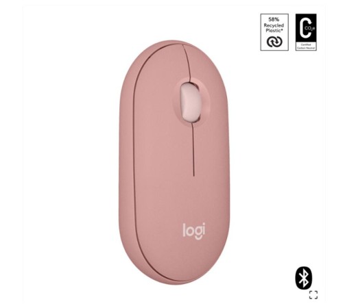 LOGITECH PEBBLE 2 M350S KABLOSUZ BLUETOOTH SESSİZ OPTİK MOUSE PEMBE 910-007014