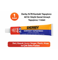 Derby N.78 Kontakt Yapıştırıcı 40 Gr Güçlü Genel Amaçlı Yapıştırıcı 1 Adet