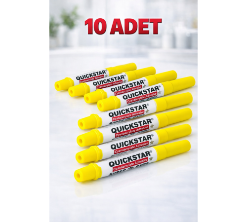 Quickstar Japon Yapıştırıcı 3g Süper Glue Siyanoakrilat Hızlı Yapıştırıcı 10 Adet