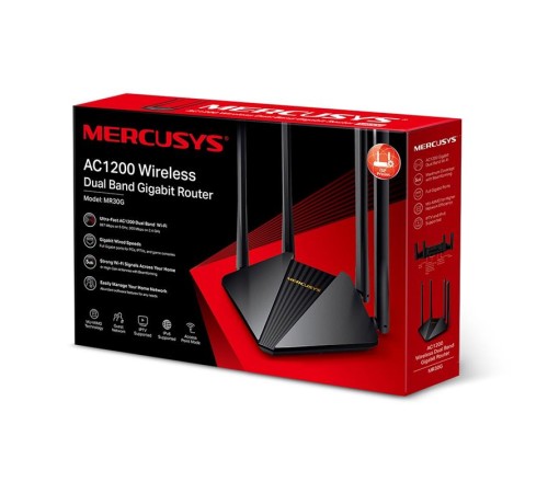 TP-LINK MERCUSYS MR30G AC1200 867/5GHZ 300/2.4GHZ DUAL BAND KABLOSUZ GIGABIT ROUTER