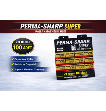 Perma-Sharp Super Paslanmaz Çelik Tıraş Bıçağı 5’li 20 Kutu
