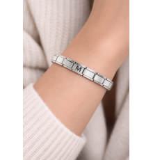 M Harfli Çelik Bileklik – Kişiye Özel Baş Harf Bileklik – Paslanmaz Çelik Zarif Bileklik