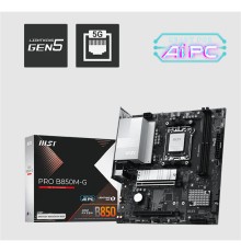 MSI PRO B850M-G DDR5 8200MT/S 1XHDMI 1XDP 2XM.2 USB MATX AM5 (AMD AM5 9000/8000/7000 SERİ İLE UYUMLU)