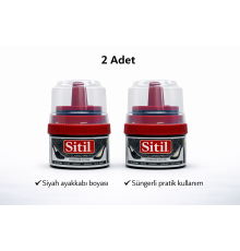 Sitil Classic Ayakkabı Boyası Siyah Parlatıcı Süngerli 2 Adet