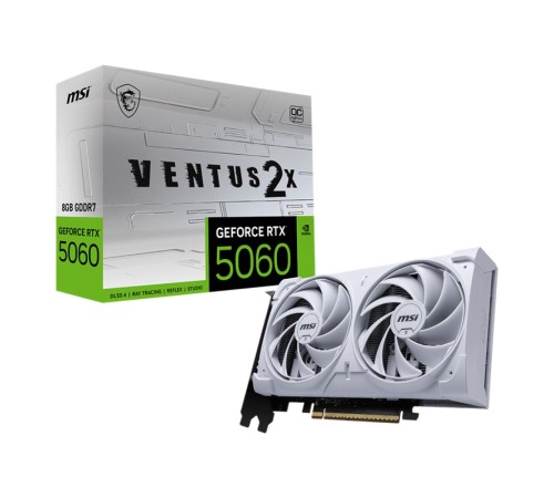 MSI GEFORCE RTX5060 8G VENTUS 2X OC WHITE 8GB GDDR7 128BIT 1XHDMI 3XDP EKRAN KARTI