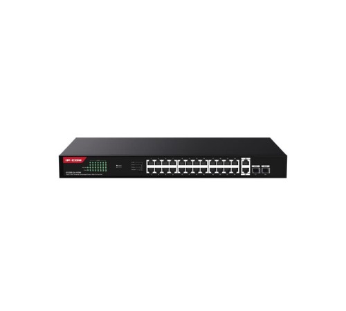 IP-COM G1128P-24-410W 24 PORT GIGABIT +2XGB RJ45/SFP UPLINK 370W POE RACKMOUNT SWITCH