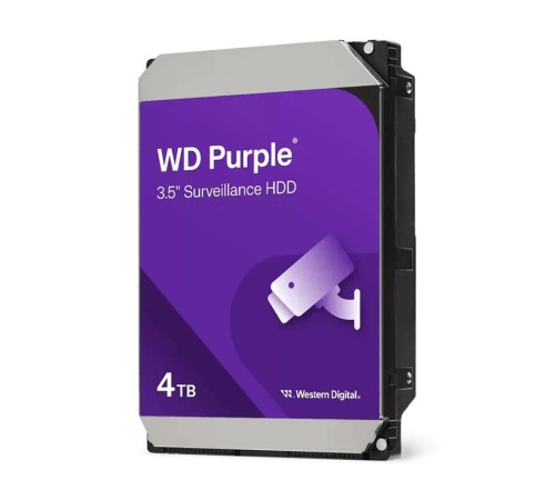 4 TB WD 3.5 PURPLE SATA3 5400RPM 128MB 7/24 GUVENLIK WD44PURZ (3 YIL RESMI DIST GARANTILI)