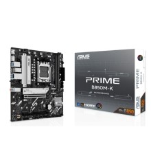 ASUS PRIME B850M-K DDR5 8400MHZ 1XHDMI 1XDP 2XM.2 USB2.0 MATX AM5(AMD AM5 9000/8000/7000 SERİLERİ İLE UYUMLU)
