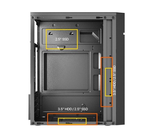 FRISBY FC-2715B 300W 1X120MM FAN USB 2.0 MINI TOWER SİYAH KASA