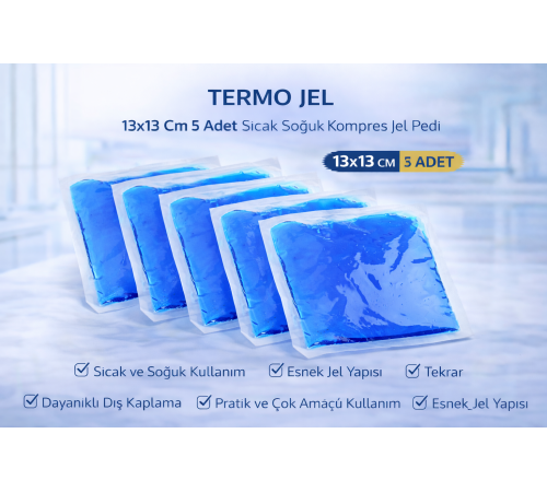 Termo Jel 13x13 Cm 5 Adet Sıcak Soğuk Kompres Jel Pedi