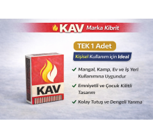 KAV Marka Kibrit Emniyetli Çocuk Kilitli 1 Adet
