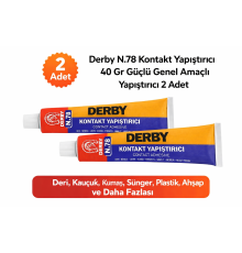 Derby N.78 Kontakt Yapıştırıcı 40 Gr Güçlü Genel Amaçlı Yapıştırıcı 2 ADET