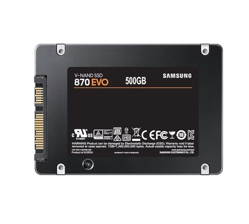 500 GB 870 EVO SAMSUNG 2.5 SATA3 MZ-77E500BW 560-530 MB/S SAMSUNG TR GARANTILI