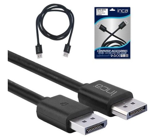 INCA IDPD-02TX 2 MT DISPLAY PORT TO DISPLAY PORT 4K