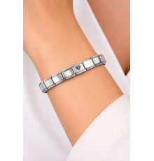 Kalp Detaylı Çelik Bileklik – Paslanmaz Çelik İtalyan Model Şık Bilezik