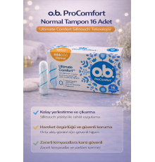o.b. ProComfort Normal Tampon 16Lı 1 Paket Ultimate Comfort Silktouch Teknolojili