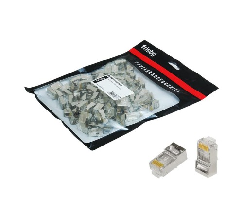 FRISBY FNW-RJ4522N RJ45 FTP CAT6 KONNEKTOR METAL 100LÜ PAKET