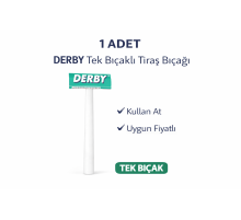 Derby Tek Bıçaklı Tıraş Bıçağı Avantajlı Paket Seçenekleri 1 ADET