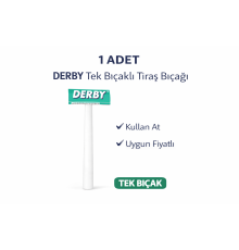 Derby Tek Bıçaklı Tıraş Bıçağı Avantajlı Paket Seçenekleri 1 ADET