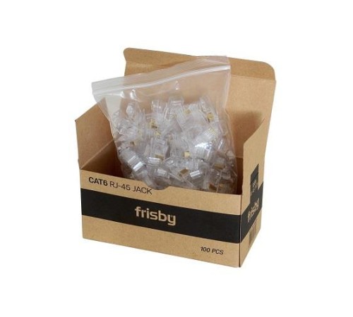 FRISBY FNW-RJ4520N CAT6 RJ45 UTP KONNEKTÖR 100 LÜ KUTU