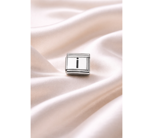 Nomination Uyumlu İ Harf Charm | Çelik Bileklik Aksesuarı | Kişiye Özel Harf Modülü | Minimal & Şık