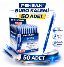 Pensan Büro Tükenmez Kalem 1.0 mm Mavi 50 Adet